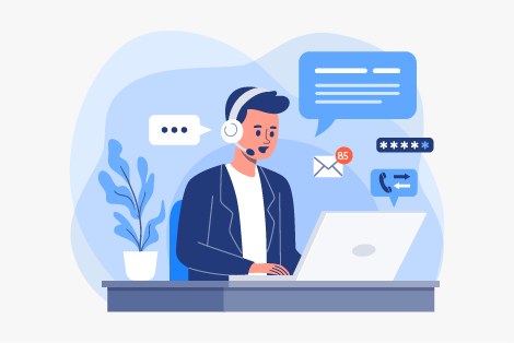 Illustration contact agence