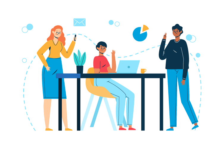 Illustration d une agence creative 360